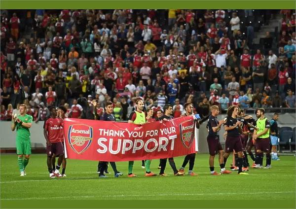 Arsenal Players Appreciate Fans after Arsenal v SS Lazio Pre-Season Friendly in Stockholm