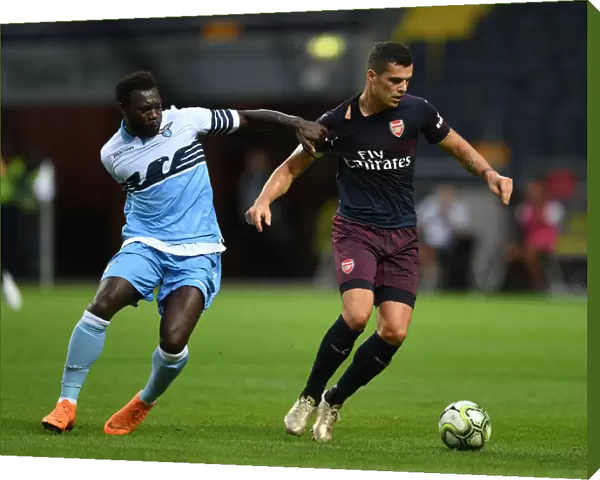 Xhaka vs. Caicedo: A Battle in Arsenal's 2018 Pre-Season Clash Against Lazio