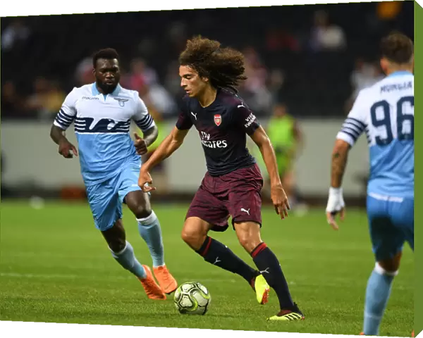 Arsenal's Guendouzi Clashes with Lazio's Caicedo in 2018 Pre-Season Friendly