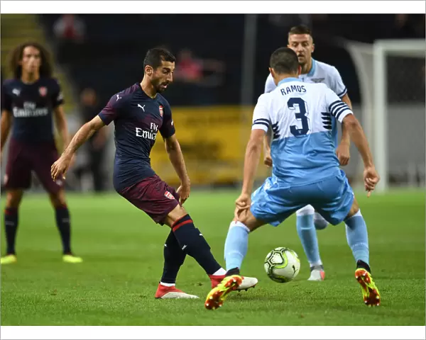 Arsenal's Henrikh Mkhitaryan in Action against SS Lazio during Pre-Season Friendly in Stockholm, 2018