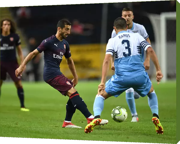 Arsenal's Henrikh Mkhitaryan in Action against SS Lazio during Pre-Season Friendly in Stockholm, 2018