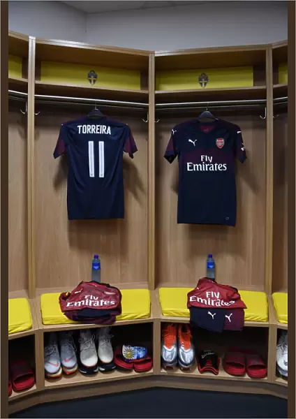 Lucas Torreira's Arsenal Jersey Hangs in Changing Room Ahead of Arsenal vs. SS Lazio Friendly