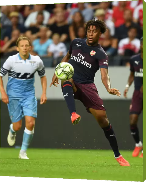 Arsenal's Alex Iwobi in Action against SS Lazio during Pre-Season Friendly in Stockholm