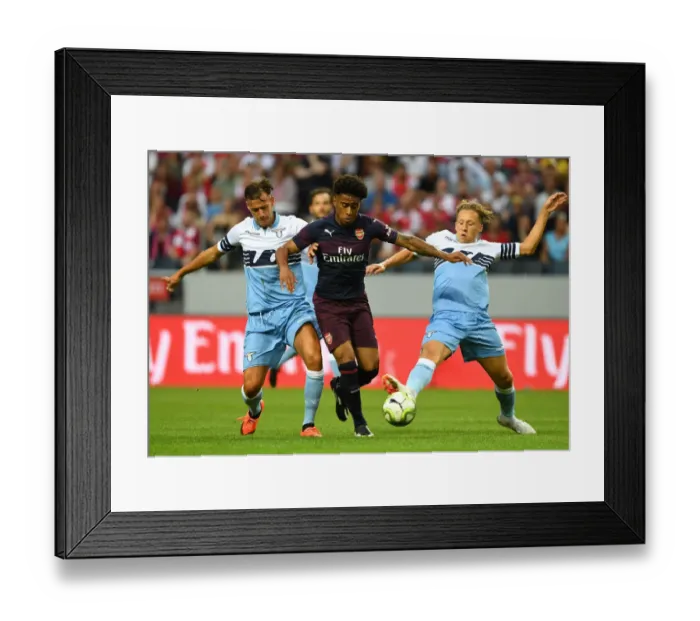 Framed Print : Reiss Nelson vs. Alessandro Murgia and Lucas Leiva: Arsenal's Pre-Season Battle with SS Lazio in Stockholm Framed Print : Reiss Nelson vs. Alessandro Murgia and Lucas Leiva: Arsenal's Pre-Season Battle with SS Lazio in Stockholm