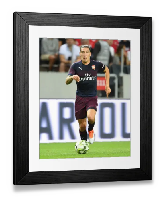 Framed Print : Arsenal's Hector Bellerin in Action against SS Lazio during Pre-Season Friendly in Stockholm, 2018 Framed Print : Arsenal's Hector Bellerin in Action against SS Lazio during Pre-Season Friendly in Stockholm, 2018