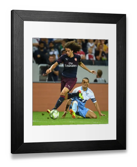 Framed Print : Guendouzi Breaks Past Lazio's Luiz Felipe in Arsenal's Pre-Season Friendly Framed Print : Guendouzi Breaks Past Lazio's Luiz Felipe in Arsenal's Pre-Season Friendly