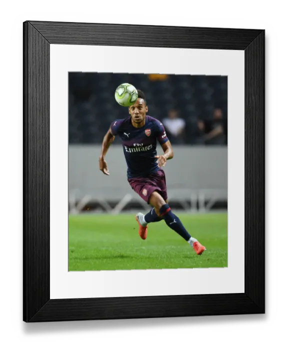 Framed Print : Arsenal's Aubameyang in Action Against SS Lazio (2018): Pre-Season Thriller in Stockholm Framed Print : Arsenal's Aubameyang in Action Against SS Lazio (2018): Pre-Season Thriller in Stockholm
