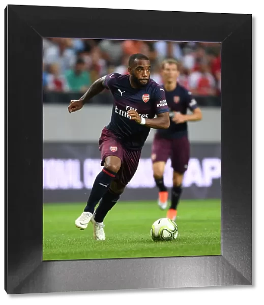 Alex Lacazette in Action for Arsenal against SS Lazio during Pre-Season Friendly in Stockholm, 2018