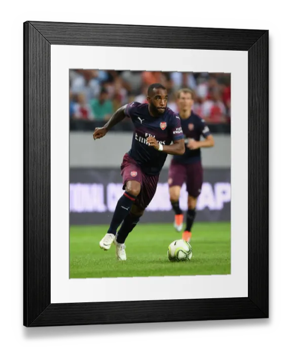 Framed Print : Alex Lacazette in Action for Arsenal against SS Lazio during Pre-Season Friendly in Stockholm, 2018 Framed Print : Alex Lacazette in Action for Arsenal against SS Lazio during Pre-Season Friendly in Stockholm, 2018