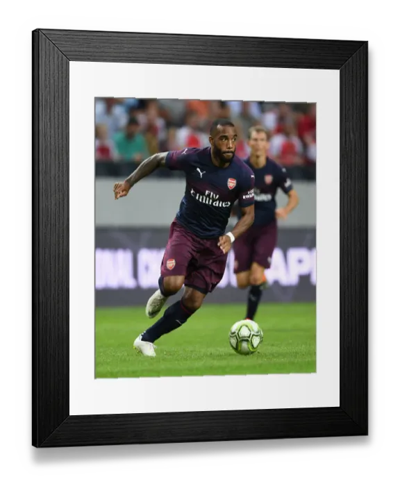 Framed Print : Alex Lacazette in Action: Arsenal vs. SS Lazio, Stockholm 2018 Framed Print : Alex Lacazette in Action: Arsenal vs. SS Lazio, Stockholm 2018