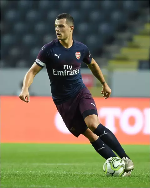 STOCKHOLM, SWEDEN - AUGUST 04: Granit Xhak of Arsenal during the Pre-season friendly between Arsenal