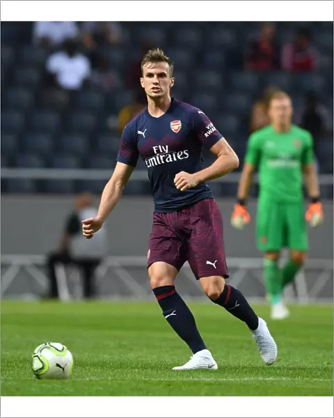 Rob Holding in Action: Arsenal vs. SS Lazio, Stockholm 2018