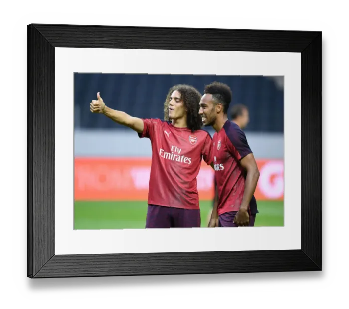 Framed Print : Arsenal's Guendouzi and Aubameyang in Action against SS Lazio (2018-19) Framed Print : Arsenal's Guendouzi and Aubameyang in Action against SS Lazio (2018-19)