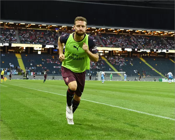 Arsenal's Shkodran Mustafi in Action against SS Lazio during Pre-Season Friendly in Stockholm, 2018