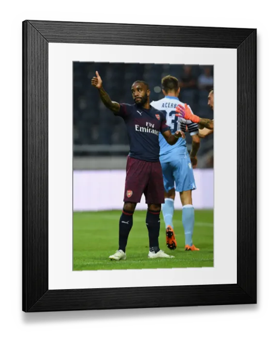 Framed Print : Alexis Lacazette in Action: Arsenal vs. SS Lazio, 2018 Pre-Season Friendly