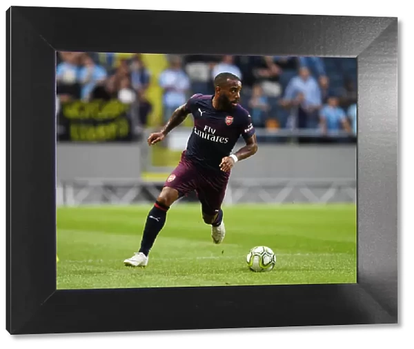 Arsenal's Alex Lacazette in Action against SS Lazio during Pre-Season Friendly in Stockholm