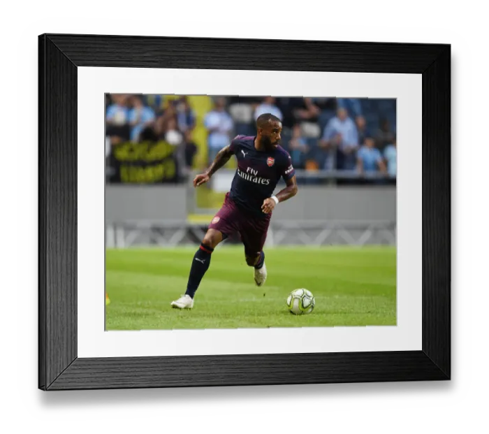 Framed Print : Arsenal's Alex Lacazette in Action against SS Lazio during Pre-Season Friendly in Stockholm Framed Print : Arsenal's Alex Lacazette in Action against SS Lazio during Pre-Season Friendly in Stockholm
