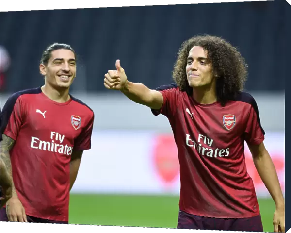Arsenal's Bellerin and Guendouzi in Action against SS Lazio (2018-19)
