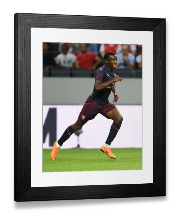 Framed Print : Arsenal's Eddie Nketiah Shines: Breakout Performance Against SS Lazio in Pre-Season Victory (Stockholm 2018)