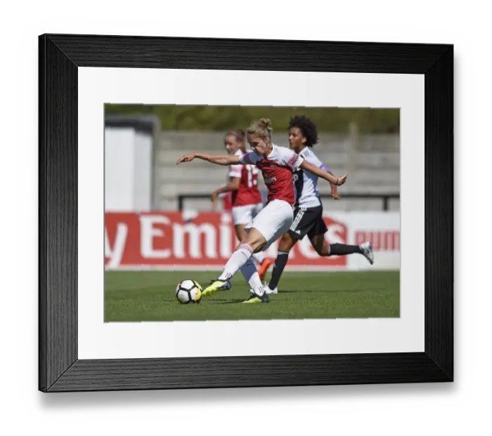 Framed Print : Arsenal Women's Pre-Season Friendly: Arsenal vs Juventus (5 / 8 / 2018) - Vivianne Miedema Scores Double Framed Print : Arsenal Women's Pre-Season Friendly: Arsenal vs Juventus (5 / 8 / 2018) - Vivianne Miedema Scores Double