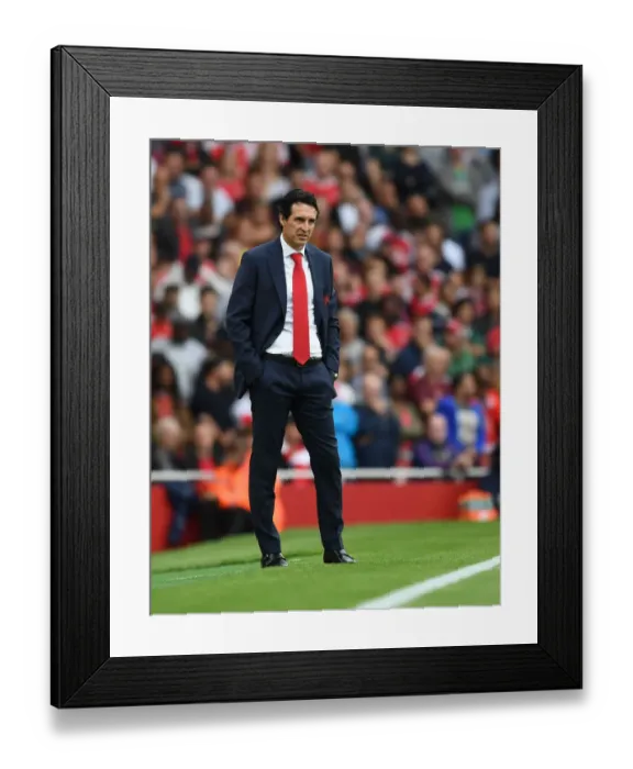 Framed Print : Unai Emery's Determination: Arsenal vs Manchester City (2018-19)