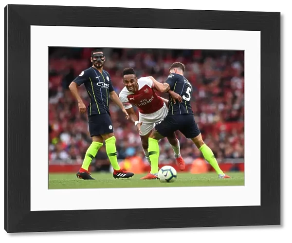 Pierre-Emerick Aubameyang (Arsenal) John Stones (Man City). Arsenal 0: 2 Manchester City