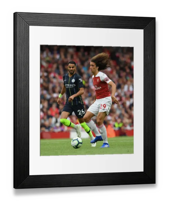 Framed Print : Guendouzi in Action: Arsenal vs Manchester City, Premier League 2018-19 Framed Print : Guendouzi in Action: Arsenal vs Manchester City, Premier League 2018-19
