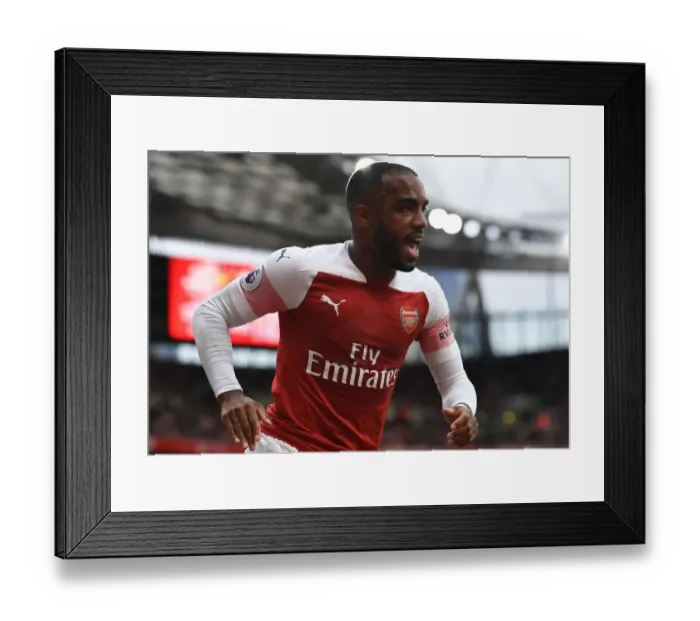 Framed Print : Alexandre Lacazette in Action: Arsenal vs Manchester City, Premier League 2018-19 Framed Print : Alexandre Lacazette in Action: Arsenal vs Manchester City, Premier League 2018-19