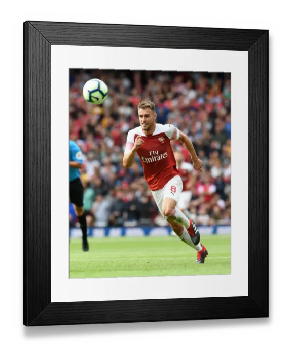 Framed Print : Arsenal's Aaron Ramsey Faces Manchester City in Premier League Showdown