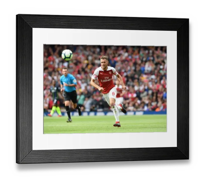 Framed Print : Aaron Ramsey in Action: Arsenal vs Manchester City, Premier League 2018-19 Framed Print : Aaron Ramsey in Action: Arsenal vs Manchester City, Premier League 2018-19