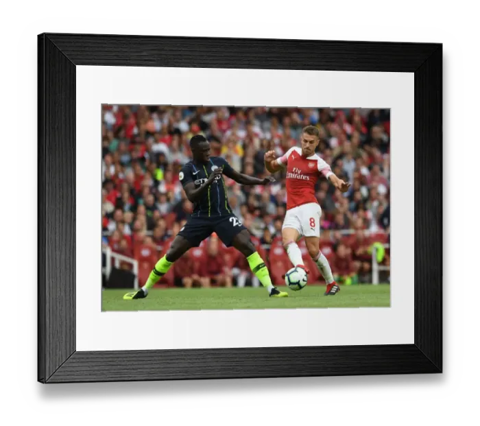 Framed Print : Clash at the Emirates: Ramsey vs Mendy - Arsenal vs Manchester City, Premier League 2018-19