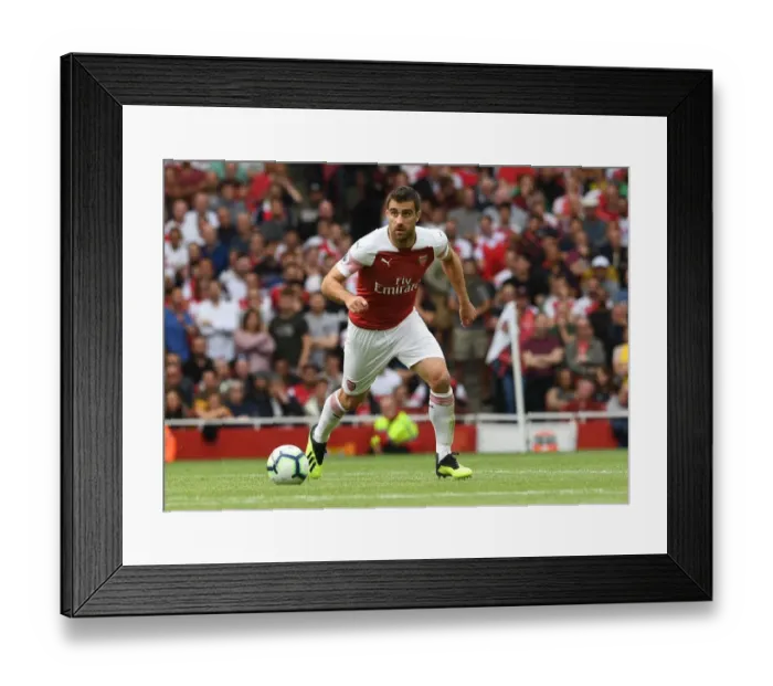 Framed Print : Sokratis in Action: Arsenal vs Manchester City, Premier League 2018-19