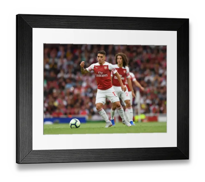 Framed Print : Lucas Torreira in Action: Arsenal vs Manchester City, Premier League 2018-19