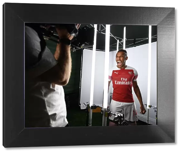 Arsenal's Pierre-Emerick Aubameyang at 2018 / 19 First Team Photo Call
