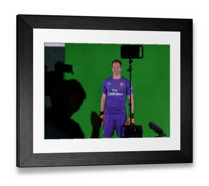Framed Print : Arsenal FC: Petr Cech at 2018 / 19 First Team Photo Call