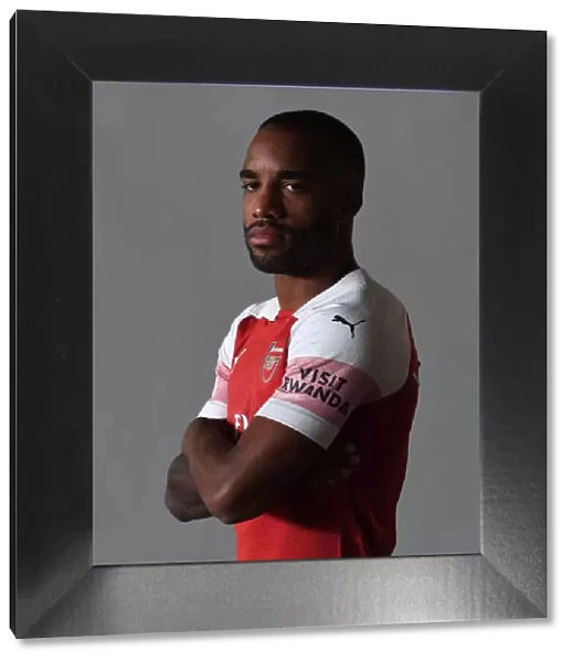 Arsenal's Alexandre Lacazette at 2018 / 19 First Team Photo Call