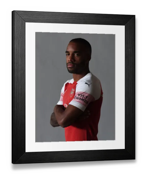 Framed Print : Arsenal's Alexandre Lacazette at 2018 / 19 First Team Photo Call Framed Print : Arsenal's Alexandre Lacazette at 2018 / 19 First Team Photo Call