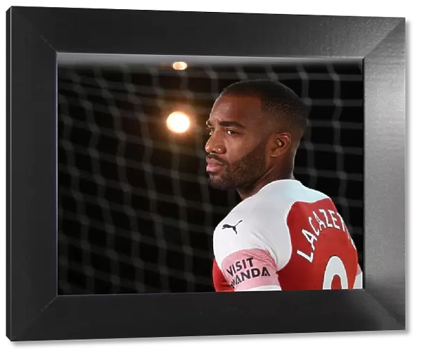 Alexandre Lacazette at Arsenal's 2018 / 19 First Team Photo Call