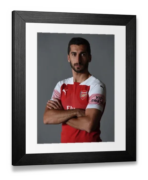 Framed Print : Arsenal First Team 2018 / 19: Henrikh Mkhitaryan Kick-Off Portrait Framed Print : Arsenal First Team 2018 / 19: Henrikh Mkhitaryan Kick-Off Portrait
