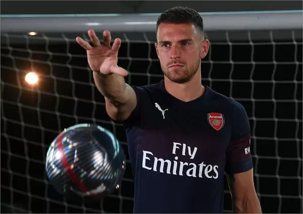 Arsenal First Team: Aaron Ramsey at 2018 / 19 Photo Call