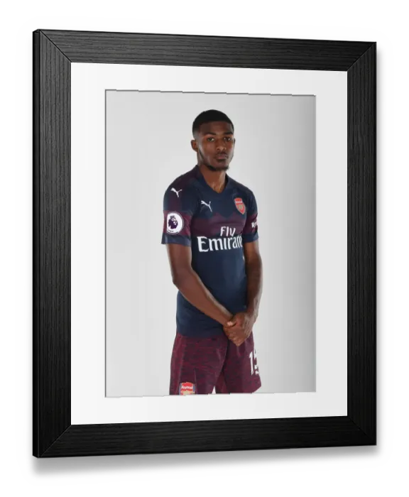 Framed Print : Ainsley Maitland-Niles at Arsenal's 2018 / 19 First Team Photo Call Framed Print : Ainsley Maitland-Niles at Arsenal's 2018 / 19 First Team Photo Call