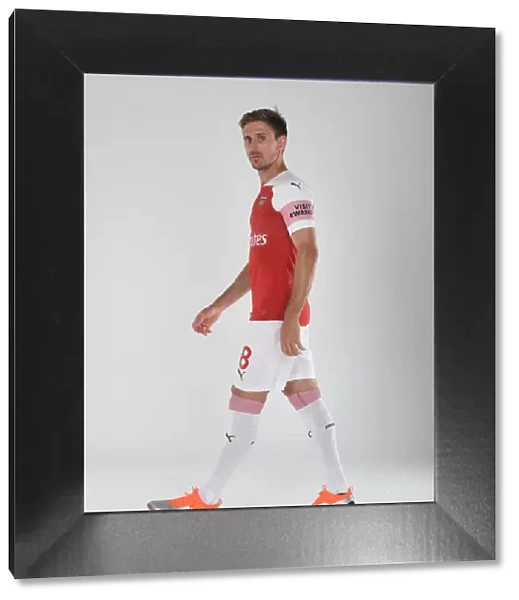 Arsenal First Team 2018 / 19: Nacho Monreal at Photo Call