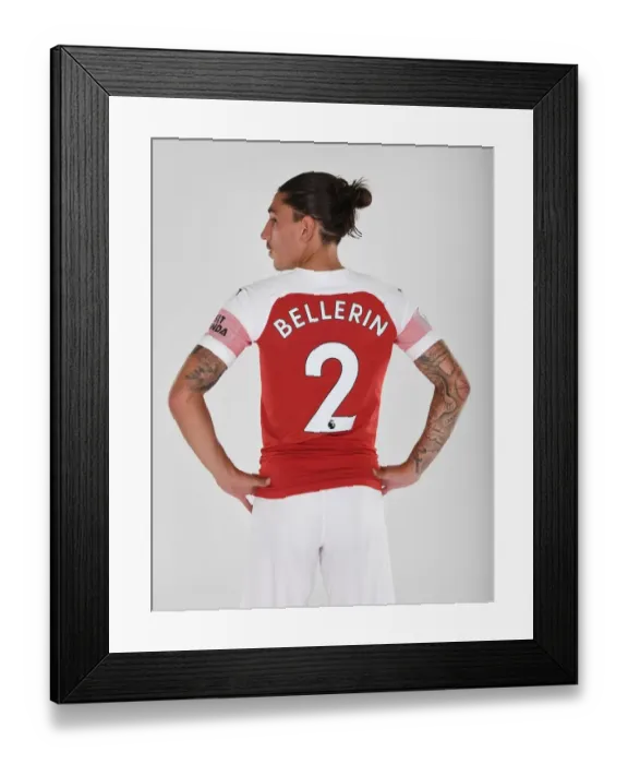 Framed Print : Arsenal's Hector Bellerin at 2018 / 19 First Team Photo Call