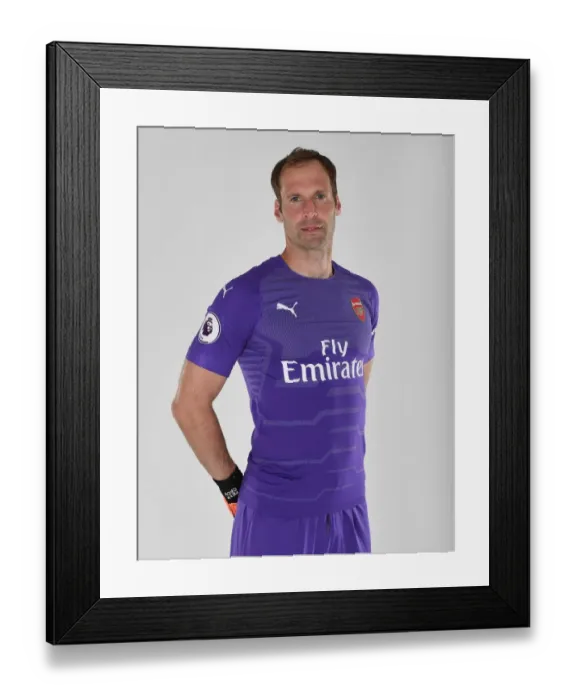 Framed Print : Arsenal FC: Petr Cech at 2018 / 19 First Team Photocall Framed Print : Arsenal FC: Petr Cech at 2018 / 19 First Team Photocall