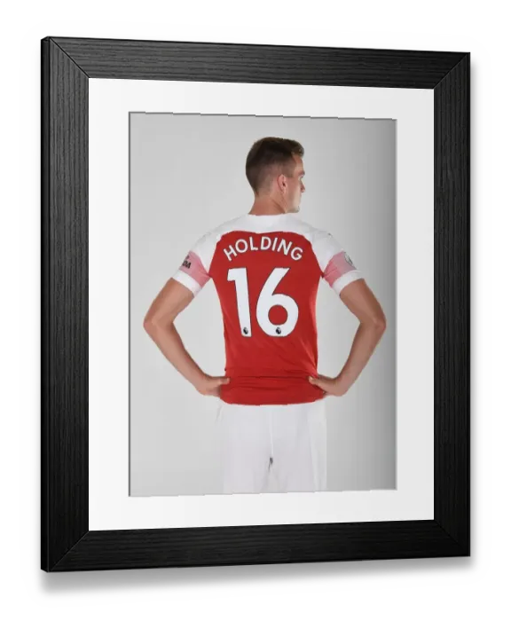 Framed Print : Arsenal's Rob Holding at 2018 / 19 First Team Photo Call Framed Print : Arsenal's Rob Holding at 2018 / 19 First Team Photo Call