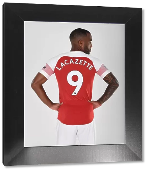 Arsenal First Team 2018 / 19: Alex Lacazette at Photo Call