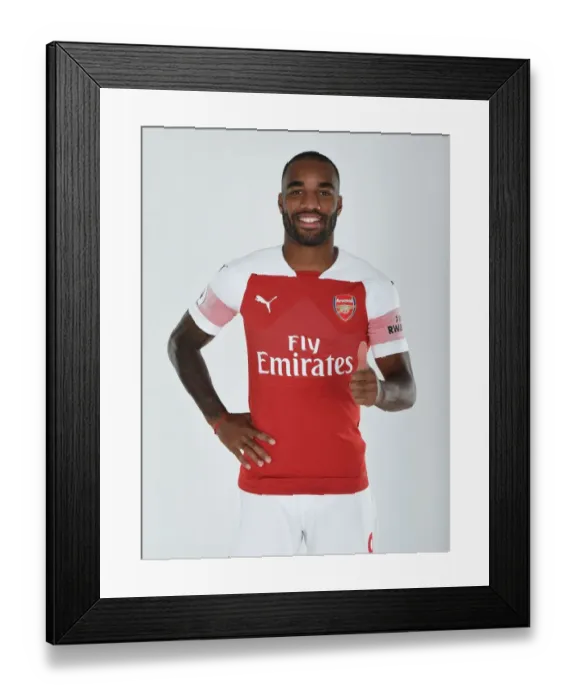 Framed Print : Arsenal 2018 / 19 First Team Unveiling: Arsenal Players at London Colney