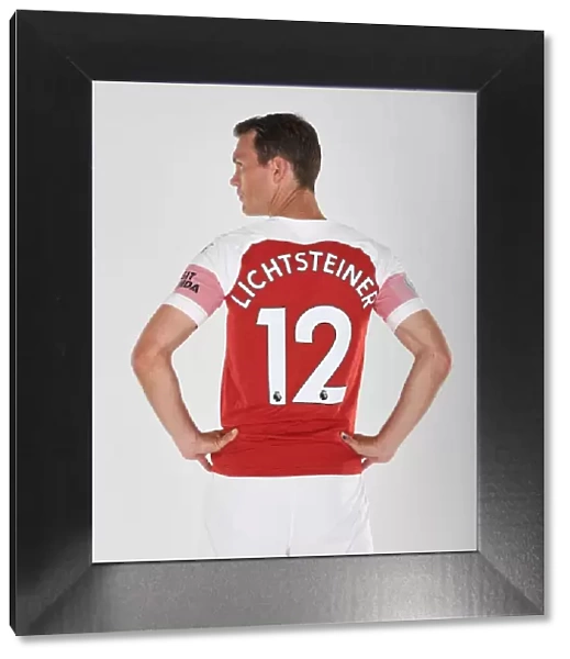 Arsenal's New Signing Stephan Lichtsteiner at 2018 / 19 First Team Photo Call