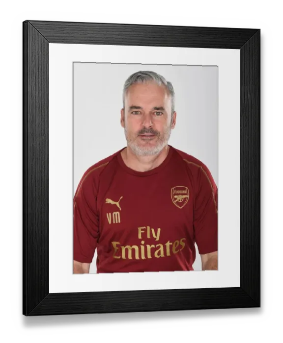 Framed Print : Arsenal First Team 2018 / 19: Victor Manas at London Colney Photocall Framed Print : Arsenal First Team 2018 / 19: Victor Manas at London Colney Photocall
