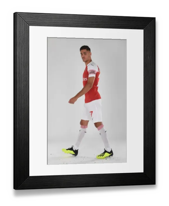 Framed Print : Arsenal's Konstantinos Mavropanos at 2018 / 19 First Team Photo Call